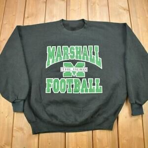 1990S Marshall University Thundering Herd Collegiate Crewneck Sweatshirt